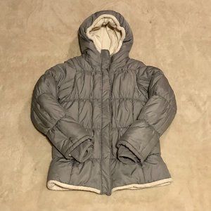 Lands End Kids Metallic Silver Winter Jacket